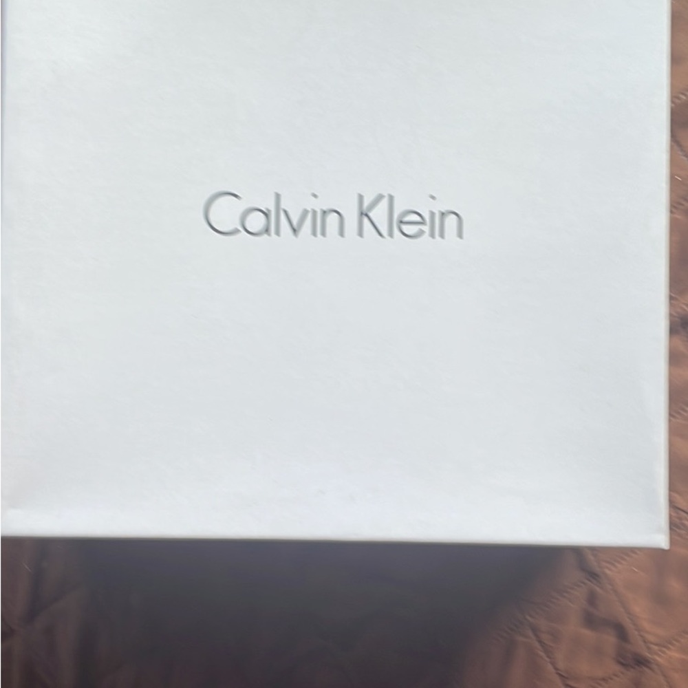 Silver Calvin Klein ankle boots